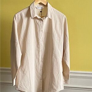 Cream Button-Up Shirt